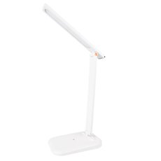 Настольная лампа с арматурой белого цвета, пластиковыми плафонами Arte Lamp A5124LT-1WH