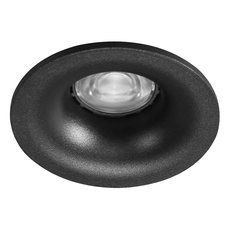 Точечный светильник с арматурой чёрного цвета, металлическими плафонами Crystal lux CLT 004C1 BL