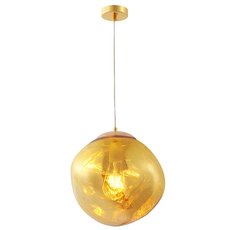 Светильник с плафонами янтарного цвета Crystal lux MALAGA SP1 D280 GOLD