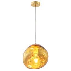 Светильник с плафонами янтарного цвета Crystal lux MALAGA SP1 D200 GOLD
