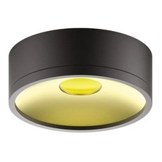 Точечный светильник с арматурой чёрного цвета, плафонами золотого цвета Gauss HD041