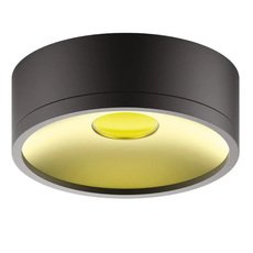 Точечный светильник с арматурой чёрного цвета, плафонами золотого цвета Gauss HD040