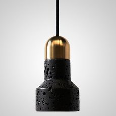 Светильник с арматурой латуни цвета, плафонами чёрного цвета Imperium Loft 189840-23