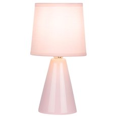 Настольная лампа с арматурой розового цвета, текстильными плафонами Rivoli 7069-503