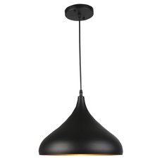 Светильник с металлическими плафонами чёрного цвета WEDO LIGHT WD3501/1P-BK-GD