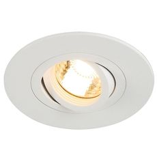 Точечный светильник с арматурой белого цвета, металлическими плафонами SLV 113441