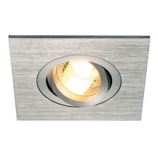 Точечный светильник с арматурой алюминия цвета, металлическими плафонами SLV 113456