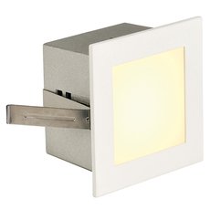 Встраиваемый в стену светильник с арматурой белого цвета, плафонами белого цвета SLV 113262