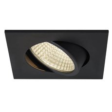 Точечный светильник с арматурой чёрного цвета, плафонами чёрного цвета SLV 1003061