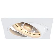 Точечный светильник с арматурой белого цвета, металлическими плафонами SLV 113541
