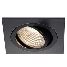 Точечный светильник с арматурой чёрного цвета, металлическими плафонами SLV 113910