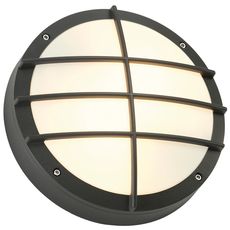 Светильник для уличного освещения с арматурой чёрного цвета, плафонами белого цвета SLV 229085