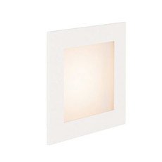 Встраиваемый в стену светильник с арматурой белого цвета, плафонами белого цвета SLV 1000576