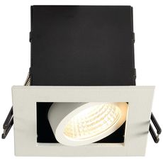 Точечный светильник с арматурой белого цвета, металлическими плафонами SLV 115701