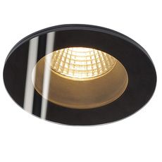 Точечный светильник с арматурой чёрного цвета, плафонами прозрачного цвета SLV 114440