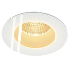 Точечный светильник с арматурой белого цвета, стеклянными плафонами SLV 114441