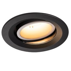 Точечный светильник с арматурой чёрного цвета, плафонами чёрного цвета SLV 1003557