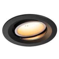 Точечный светильник с арматурой чёрного цвета, плафонами чёрного цвета SLV 1003581