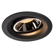 Точечный светильник с арматурой чёрного цвета, металлическими плафонами SLV 1003585