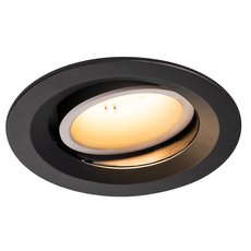 Точечный светильник с арматурой чёрного цвета, металлическими плафонами SLV 1003608