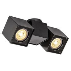 Точечный светильник с арматурой чёрного цвета, металлическими плафонами SLV 1002215