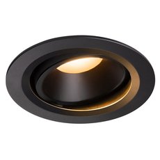 Точечный светильник с арматурой чёрного цвета, металлическими плафонами SLV 1003628