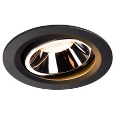 Точечный светильник с арматурой чёрного цвета, металлическими плафонами SLV 1003633