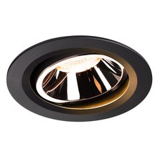 Точечный светильник с арматурой чёрного цвета, плафонами чёрного цвета SLV 1003651