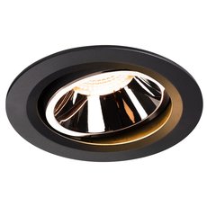 Точечный светильник с арматурой чёрного цвета, металлическими плафонами SLV 1003654