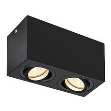 Точечный светильник с арматурой чёрного цвета, металлическими плафонами SLV 1002005