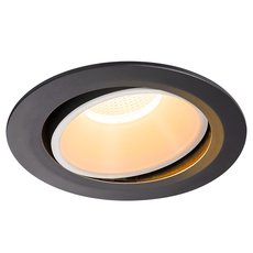 Точечный светильник с металлическими плафонами чёрного цвета SLV 1003704
