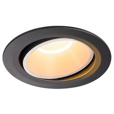 Точечный светильник с арматурой чёрного цвета, плафонами чёрного цвета SLV 1003725