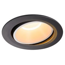 Точечный светильник с арматурой чёрного цвета, металлическими плафонами SLV 1003728
