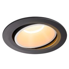 Точечный светильник с арматурой чёрного цвета, металлическими плафонами SLV 1003746
