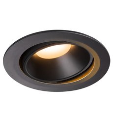 Точечный светильник с арматурой чёрного цвета, металлическими плафонами SLV 1003748