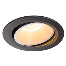 Точечный светильник с арматурой чёрного цвета, плафонами чёрного цвета SLV 1003749