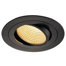 Точечный светильник с арматурой чёрного цвета, металлическими плафонами SLV 114220