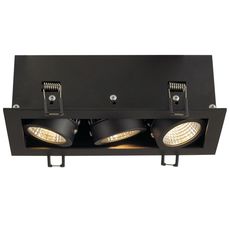 Точечный светильник с арматурой чёрного цвета, металлическими плафонами SLV 115720