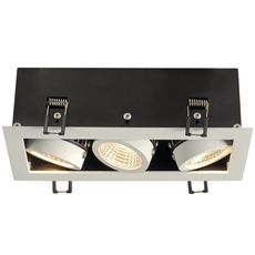 Точечный светильник с арматурой белого цвета, металлическими плафонами SLV 115721