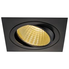 Точечный светильник с металлическими плафонами чёрного цвета SLV 114280