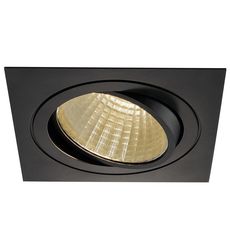 Точечный светильник с арматурой чёрного цвета, металлическими плафонами SLV 114290