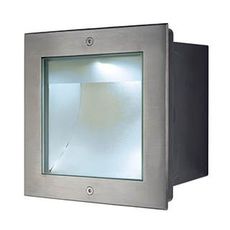 Светильник для уличного освещения с арматурой никеля цвета, стеклянными плафонами SLV 229381
