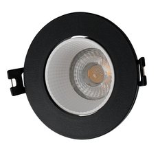 Точечный светильник с арматурой чёрного цвета DENKIRS DK3061-BK+WH