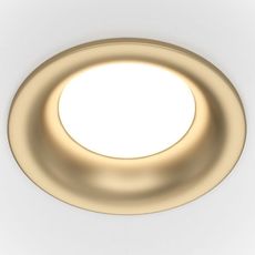 Точечный светильник с арматурой золотого цвета, плафонами золотого цвета Maytoni DL027-2-01-MG