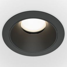 Точечный светильник с арматурой чёрного цвета Maytoni DL051-U-1B