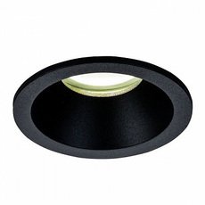 Точечный светильник с металлическими плафонами чёрного цвета Maytoni DL032-2-01B