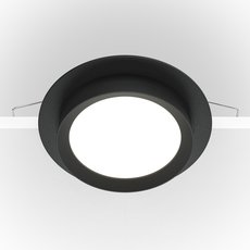 Точечный светильник с арматурой чёрного цвета, металлическими плафонами Maytoni DL086-GX53-RD-B