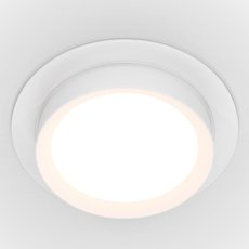 Точечный светильник с арматурой белого цвета, металлическими плафонами Maytoni DL086-GX53-RD-W