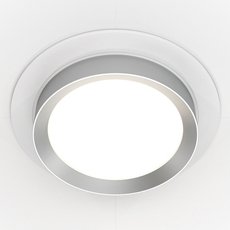Точечный светильник с арматурой белого цвета, металлическими плафонами Maytoni DL086-GX53-RD-WS