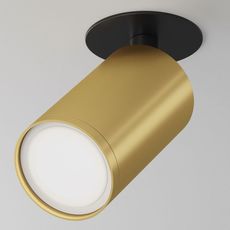Точечный светильник с арматурой чёрного цвета, металлическими плафонами Maytoni C049CL-U-1BMG